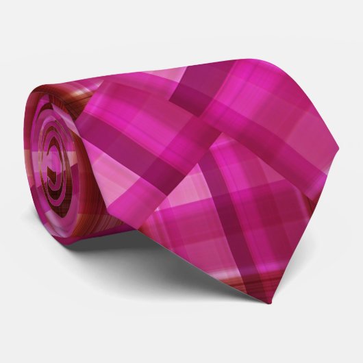 Cravate Tarte à crosse rose vérifiée (Roulé)