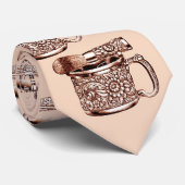 Cravate Tasse et rasoir de rasage antiques (Roulé)