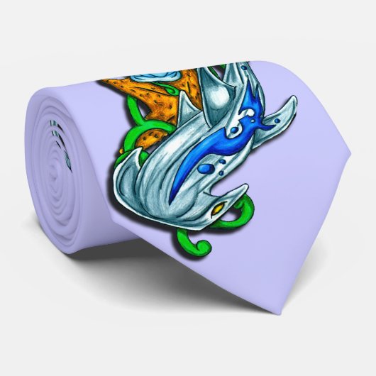 Cravate Tatouage bleu Hamerhead par RyuNeko-Artz (Roulé)