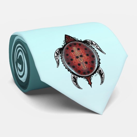 Cravate Tatouage de Fantasy Turtle (Roulé)