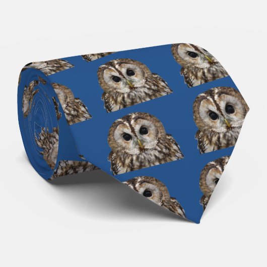 Cravate Tawny Owl (Roulé)