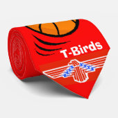 Cravate TBird- RED2, Basketball2, T-Oiseaux (Roulé)