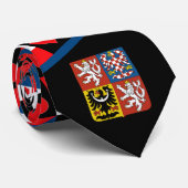 Cravate Tchèque Drapeau Coeur CZ République Tchèque Fierté (Roulé)