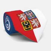 Cravate Tchèque Drapeau & République Tchèque, affaires /sp (Roulé)