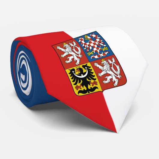 Cravate Tchèque Drapeau & République Tchèque, affaires /sp (Roulé)