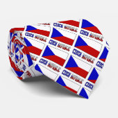 Cravate Tchèque République Tchèque Drapeau Carrelé bleu Pe (Roulé)