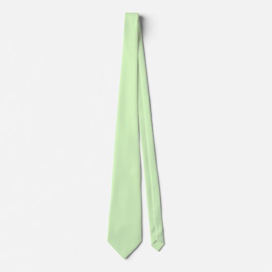 Cravate Tea vert pastel Feuille couleur solide (Devant)