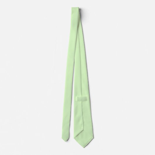 Cravate Tea vert pastel Feuille couleur solide (Dos)