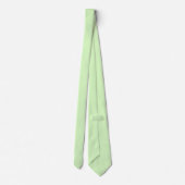 Cravate Tea vert pastel Feuille couleur solide (Dos)