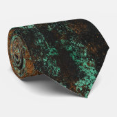 Cravate Teal Cooper Patina Métallisé (Roulé)