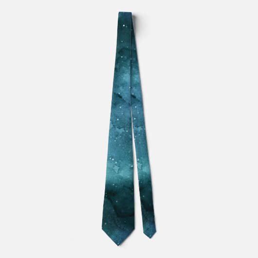 Cravate Teal Galaxy Series 7 (Devant)