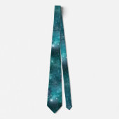 Cravate Teal Galaxy Series Design 8 (Devant)