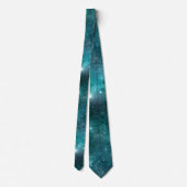 Cravate Teal Galaxy Series Design 8 (Dos)