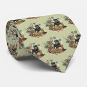 Cravate Teckels de chasse allemands (Roulé)