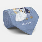 Cravate Teddy Bear Bride et Mariage de chambre - Personnal (Roulé)