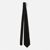 Cravate Teddy | Rayure au Pinstripe Noir de Minuit (Dos)