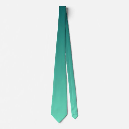 Cravate Teintes de sarcelle vert bleu de mer aigue-marine (Devant)
