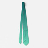 Cravate Teintes de sarcelle vert bleu de mer aigue-marine (Dos)