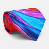 Cravate Teinture Abstraite vibrante Teinture de teint colo (Roulé)