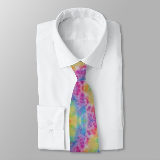 Cravate Teinture arc-en-ciel (Attaché)