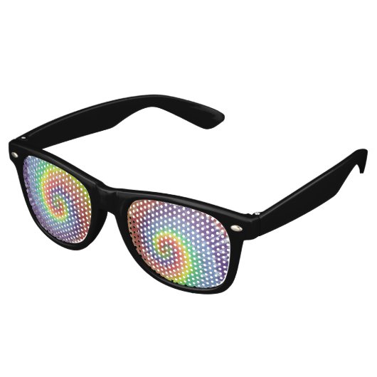 cravate teinture arc-en-ciel spirale lunettes de s (Angulaire)