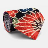 Cravate Teinture japonaise d'okinawaïen (Bingata) (Roulé)