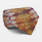 Cravate Teinture jaune rouge (Roulé)