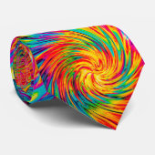 CRAVATE TEINTURE LIE VENT ABSTRAIT (Roulé)
