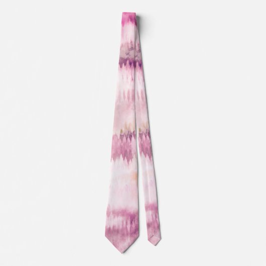 Cravate Teinture moderne Tie Rose Abstrait (Devant)