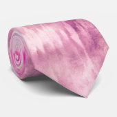 Cravate Teinture moderne Tie Rose Abstrait (Roulé)