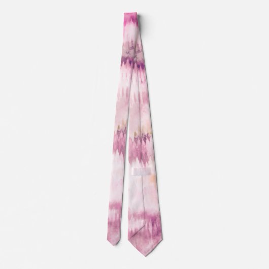 Cravate Teinture moderne Tie Rose Abstrait (Dos)