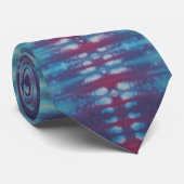 Cravate Teinture rouge bleu irréelle (Roulé)