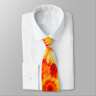 Cravate Teinture super jaune et orange