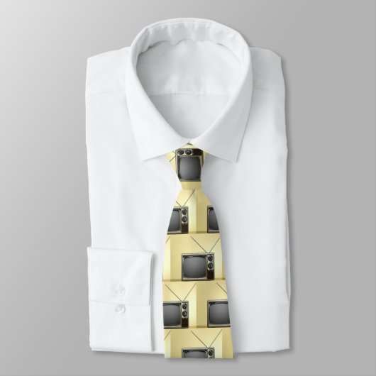 Cravate téléviseur rétro (Attaché)