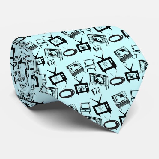 Cravate Télévision rétro (Roulé)