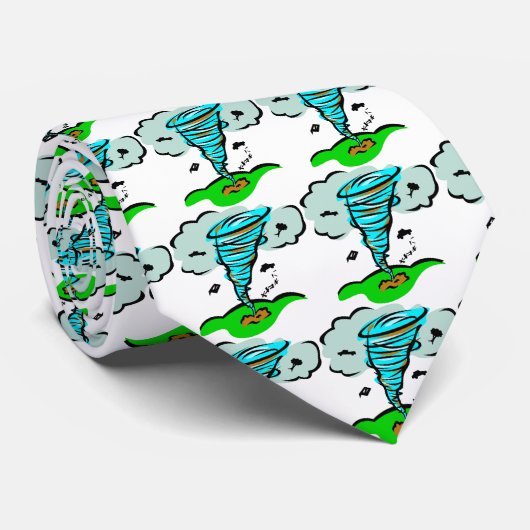 Cravate Tempête Chaser Tornado Twister Météorologie (Roulé)