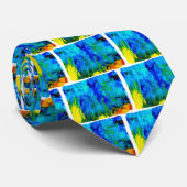 CRAVATE TEMPÊTE DE COULEUR (Roulé)