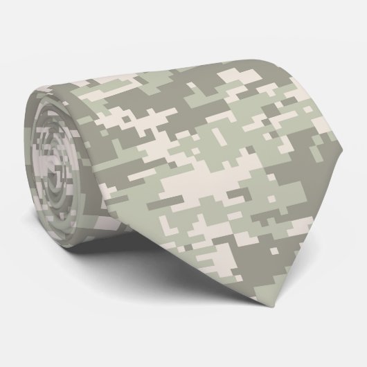 Cravate Tempête lumineuse Camo numérique urbain personnali (Roulé)