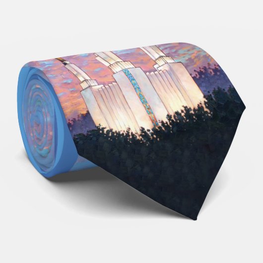 Cravate Temple LDS de Washington DC (Roulé)