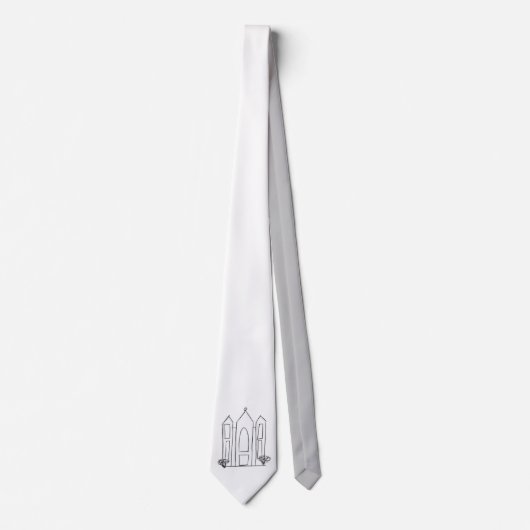 Cravate Temple mormon simple moderne LDS Salt Lake City (Devant)