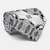 Cravate Tendances des nuances intelligentes de gris (Roulé)