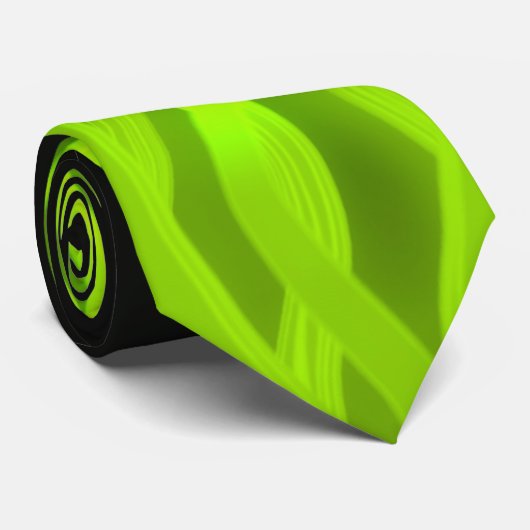 Cravate Tentacles verts (Roulé)