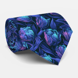 Cravate Tenue de jardin pour hommes à motif tulipe pour ma
