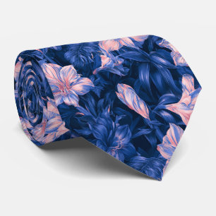 Cravate Tenue de mariage pour homme avec imprimé amaryllis