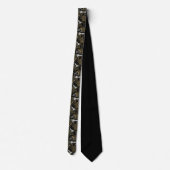 Cravate Termes et pièces d'échecs Argent et Or ID784 (Dos)