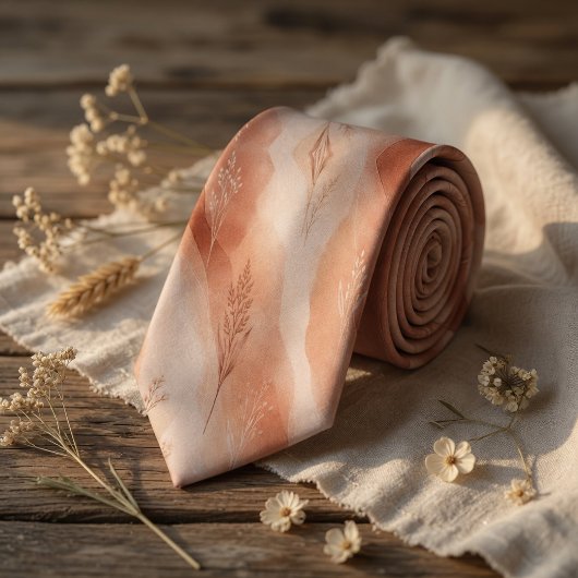 Cravate Terracotta Rustic