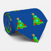 Cravate Terrain d'arbres de Noël (Roulé)