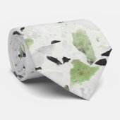 Cravate Terrazzo Carrelage Architectural Chic Retro Fun (Roulé)