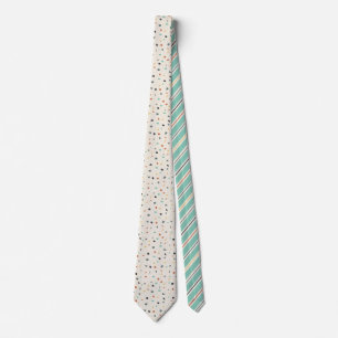Cravate Terrazzo Tile Confetti Style Moderne Tons de Terre
