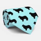 Cravate Terre-Neuve en silhouette (Roulé)